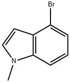 4-溴-1-甲基吲哚 结构式