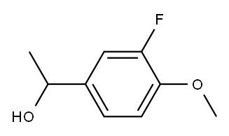 1-(3-氟-4-甲氧基苯基)乙醇,590417-81-5,结构式