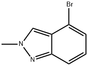 4-ブロモ-2-メチル-2H-インダゾール 化学構造式