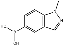 1-METHYLINDAZOL-5-BORONIC ACID Structure