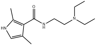 N-(2-(二乙基氨基)乙基)-2,4-二甲基-1H-吡咯-3-甲酰胺 结构式