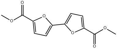 2,2'-Bifuran-5,5'-dicarboxylic acid dimethyl ester Struktur