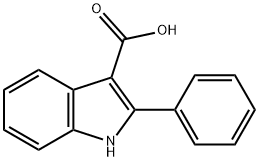 2-phenyl-1H-indole-3-carboxylic acid, 59050-38-3, 结构式