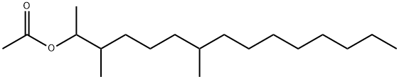 Acetic acid 1,2,6-trimethyltetradecyl ester Structure