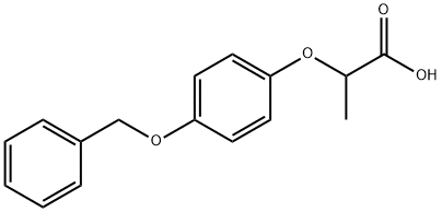 Propionic acid, 2-[p-(benzyloxy)phenoxy]- (6CI) Structure