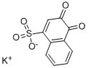 3,4-ジヒドロ-3,4-ジオキソ-1-ナフタレンスルホン酸カリウム 化学構造式