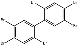 2,2',4,4',5,5'-ヘキサブロモ[1,1'-ビフェニル] 化学構造式