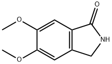 5,6-二甲氧基异吲哚啉-1-酮 结构式