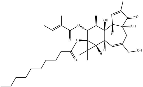 PHORBOL-12-TIGLIATE-13-DECANOATE Struktur