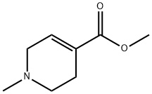 1-メチル-1,2,3,6-テトラヒドロピリジン-4-カルボン酸メチル 化学構造式