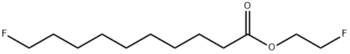 10-フルオロデカン酸2-フルオロエチル 化学構造式