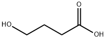 γ-ヒドロキシブタン酸 化学構造式
