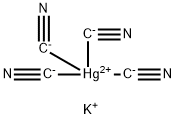 シアン化第二水銀カリウム 化学構造式