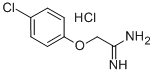 2-(4-クロロフェノキシ)エタンイミドアミド塩酸塩 化学構造式