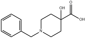 1-苄基-4-羟基哌啶-4-羧酸, 59119-18-5, 结构式