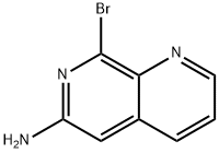 8-BROMO-1,7-NAPHTHYRIDIN-6-AMINE Struktur