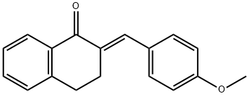 (2E)-2-[(4-methoxyphenyl)methylidene]tetralin-1-one 结构式