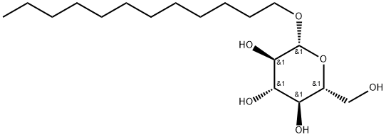 ドデシルβ-D-グルコピラノシド 化学構造式