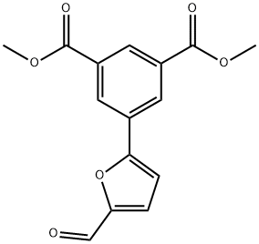 5-(5-甲烷酰基呋喃-2-基)苯-1,3-二甲酸二甲酯,591226-59-4,结构式