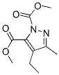 1H-Pyrazole-1,5-dicarboxylicacid,4-ethyl-3-methyl-,dimethylester(9CI) 化学構造式