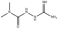 Hydrazinecarboxamide, 2-(aminoiminomethyl)-N,N-dimethyl- (9CI) Struktur