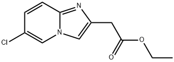 6-氯咪唑并[1,2-A]吡啶-2-乙酸乙酯, 59128-02-8, 结构式