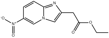 IMidazo[1,2-a]pyridine-2-acetic acid, 6-nitro-, ethyl ester Structure