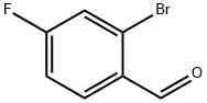 2-ブロモ-4-フルオロベンズアルデヒド 化学構造式
