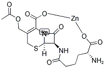 Zink-[6R-[6α,7β(R*)]]-3-(acetoxymethyl)-7-[(5-amino-5-carboxylato-1-oxopentyl)amino]-8-oxo-5-thia-1-azabicyclo[4.2.0]oct-2-en-2-carboxylat