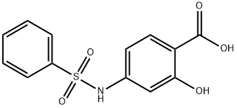 4-BenzenesulfonylaMino-2-hydroxy-benzoic acid Structure