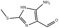 1H-Imidazole-4-carboxaldehyde, 5-amino-2-(methylthio)- (9CI) Structure