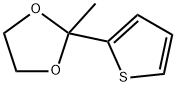 2-メチル-2-(2-チエニル)-1,3-ジオキソラン 化学構造式
