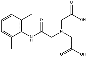 N-(2,6-DIMETHYLPHENYLCARBAMOYLMETHYL)IMINODIACETIC ACID Structure