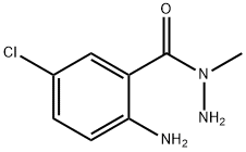 1-(2-アミノ-5-クロロベンゾイル)-1-メチルヒドラジン 化学構造式
