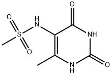 Methanesulfonamide, N-(1,2,3,4-tetrahydro-6-methyl-2,4-dioxo-5-pyrimidinyl)- (9CI) Struktur
