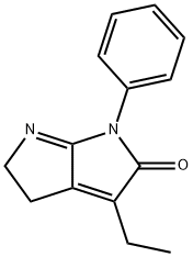 Pyrrolo[2,3-b]pyrrol-2(1H)-one, 3-ethyl-4,5-dihydro-1-phenyl- (9CI) Struktur