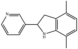 1H-Indole,2,3-dihydro-4,7-dimethyl-2-(3-pyridinyl)-(9CI) Struktur