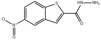 Benzo[b]thiophene-2-carboxylic acid, 5-nitro-, hydrazide (9CI) Structure