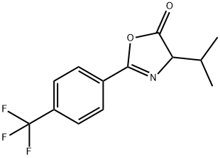 5(4H)-Oxazolone,  4-(1-methylethyl)-2-[4-(trifluoromethyl)phenyl]- Struktur