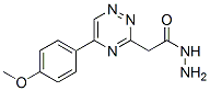 2-[5-(4-メトキシフェニル)-1,2,4-トリアジン-3-イル]酢酸ヒドラジド 化学構造式