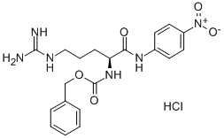 N-α-Z-L-アルギニン-P-ニトロアニリド塩酸塩 化学構造式