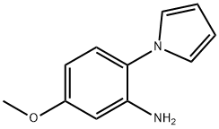 1-(2-アミノ-4-メトキシフェニル)-1H-ピロール 化学構造式