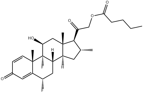 戊酸双氟可龙, 59198-70-8, 结构式
