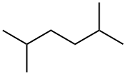 2,5-ジメチルヘキサン 化学構造式