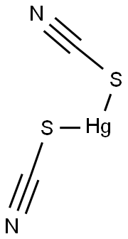 ビスチオシアナト水銀(II) 化学構造式