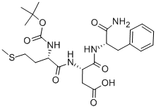 N-T-BOC-MET-ASP-PHE AMIDE Struktur