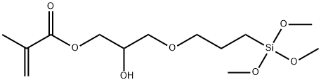 2-hydroxy-3-[3-(trimethoxysilyl)propoxy]propyl methacrylate Structure