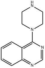 4-ピペラジン-1-イルキナゾリン 化学構造式