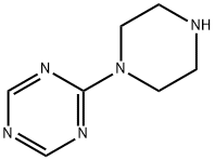1-(1,3,5-トリアジン-2-イル)ピペラジン 化学構造式