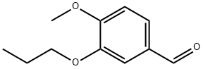 4-メトキシ-3-プロポキシベンズアルデヒド 化学構造式